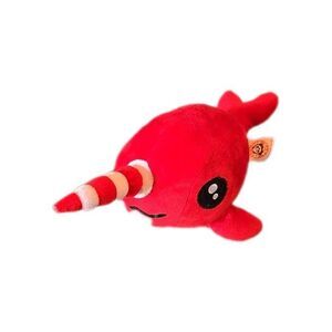 Whale Narwhal Unicorn Plush Christmas Holiday  Red Stuffed Peek A Boo Toys 11.5"